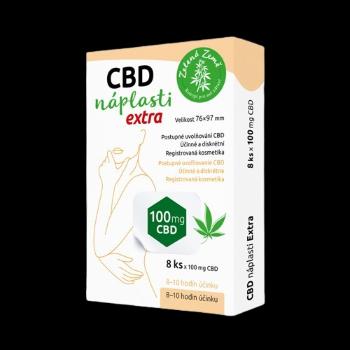 ZELENÁ ZEMĚ CBD náplasti Extra veľké 8 ks