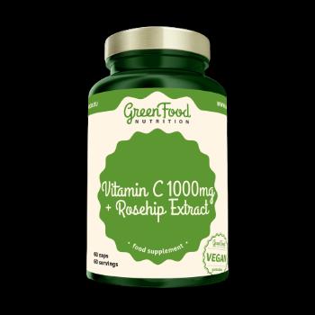 GREENFOOD NUTRITION Vitamín C 1000 + Extrakt zo šípok 60 kapsúl