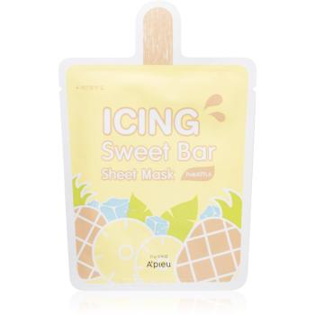 A’pieu Icing Sweet Bar Mask Pineapple plátenná maska s osviežujúcim účinkom 21 g