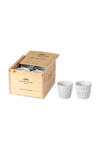 Sada šálok na espresso Costa Nova Grespresso Eco Gres Gift 70 ml 8-pak viac farieb