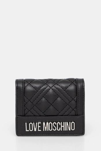Peňaženka Love Moschino dámska, čierna farba, JC5601PP0MLA000B