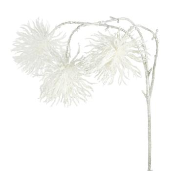 ArtFir Vianočná vetvička 57A | biela 35 x 10 cm