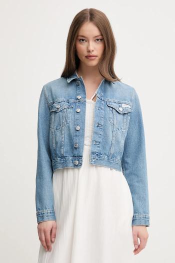Rifľová bunda Calvin Klein Jeans prechodná, J20J225184