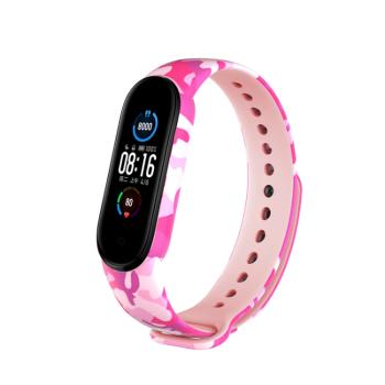 Remienok Xiaomi Mi Band 6 PINK CAMO