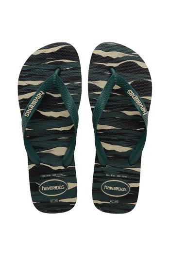 Šľapky Havaianas TOP CAMU PANTANAL pánske, zelená farba, 4141398.5266