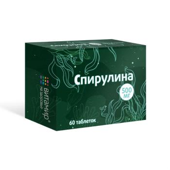 Spirulina 500 mg - výživový doplnok - 60 tabliet - HealthNA