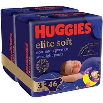 HUGGIES Elite Soft Pants cez noc Pants veľ. 3 (2× 23 ks)