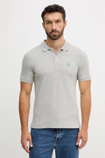 Polo tričko United Colors of Benetton pánske, biela farba, jednofarebné, 3WG9U301Z