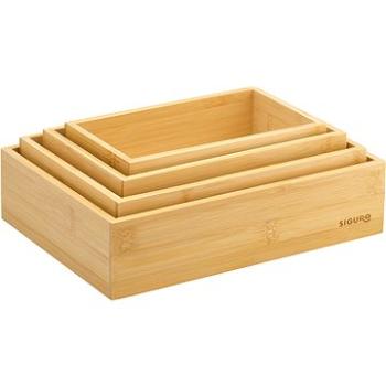 Siguro Súprava boxov Bamboo Line, 4 ks (SGR-SB-C6S4BB)