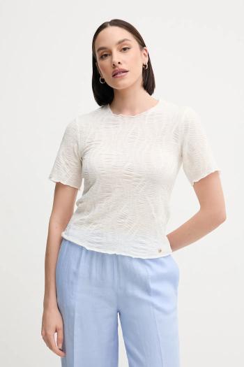 Tričko Pedro del Hierro dámske, béžová farba, 4539627