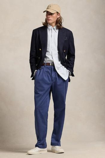 Bavlnené nohavice Polo Ralph Lauren béžová farba, strih chinos, 710850209