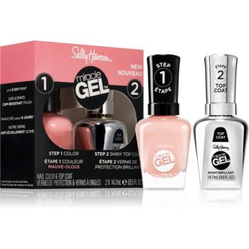 Sally Hansen Miracle Gel™ sada lak na nechty a top coat odtieň 920 Mauve-Elous