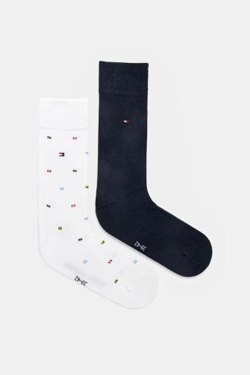 Ponožky Tommy Hilfiger 2-pak pánske, biela farba, 701232597