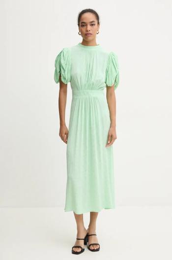 Šaty Rotate Midi Puff Sleeve Dress zelená farba, midi, áčkový strih, 1127662981