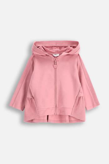 Mikina pre bábätká Coccodrillo fialová farba, s kapucňou, jednofarebná, DREAM DIARIES GIRL NEWBORN