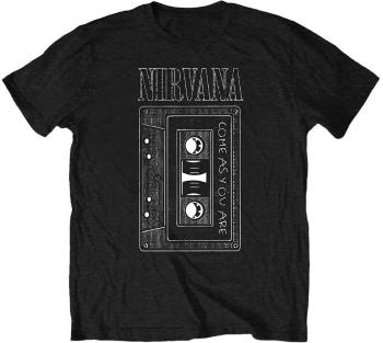 Nirvana Tričko As You Are Tape Unisex Black S