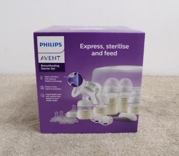 Philips AVENT Sada k dojčeniu Natural Response s manuálnou odsávačkou a sterilizátorom do MW