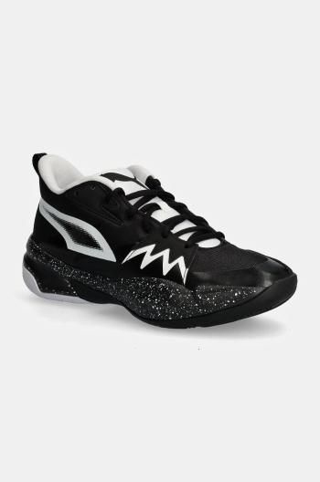 Basketbalové topánky Puma Genetics Speckle čierna farba, 310405