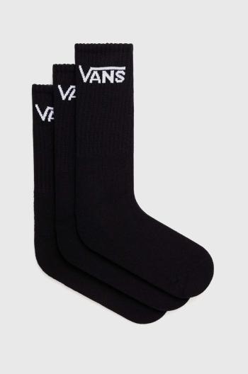 Ponožky Vans 3-pak pánske, čierna farba