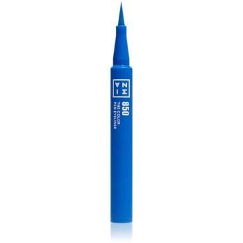 3INA The Color Pen Eyeliner Mini očné linky vo fixe odtieň 850 - Blue 0,6 ml