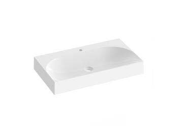 Umývadlo Ravak Lite 80x45 cm otvor pre batériu, bez prepadu XJX01280005