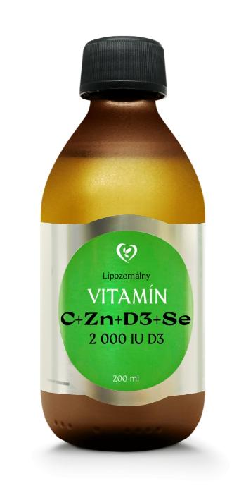 Zdravý Svet Lipozomálny vitamín C + D3 + zinok + selén 200 ml