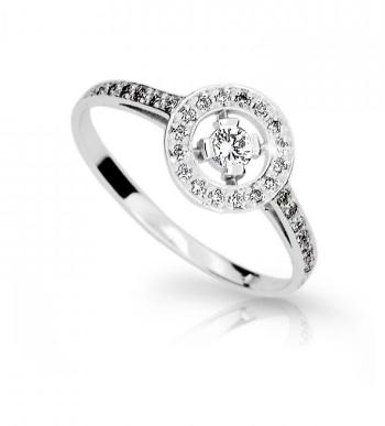 Cutie Diamonds Nádherný prsteň z bieleho zlata s diamantmi DZ6870-1990-10-X-2 54 mm