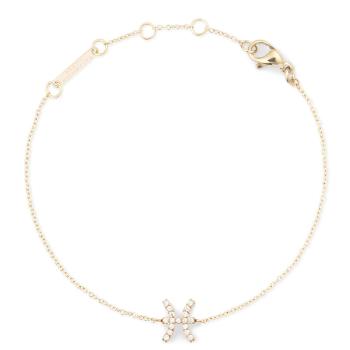 Daniel Wellington Pozlátený retiazkový náramok znamenia Ryby Crystal Zodiac DW00400918