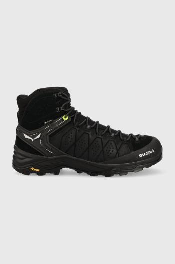 Topánky Salewa MS ALP TRAINER 2 MID GTX pánske, čierna farba, zateplené, 00-0000061382