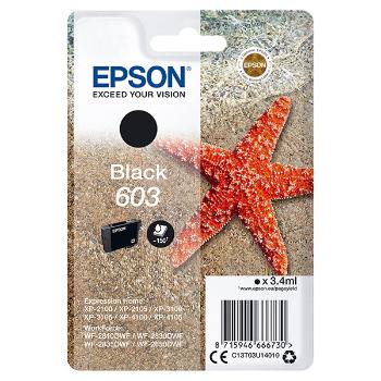 Epson originál ink C13T03U14010, 603, black, 3.4ml, Epson Expression Home XP-2100, 2105, 3100, 3105 WF-2310, čierna