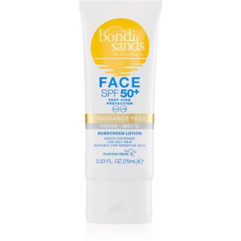 Bondi Sands SPF 50+ Face Fragrance Free védő tonizáló krém arcra matt hatásért SPF 50+ 75 ml