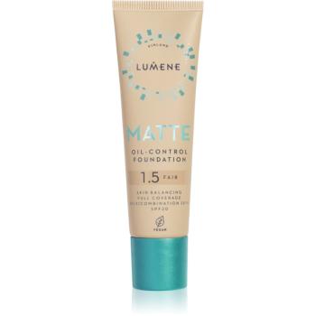 Lumene Matte Oil-Control zmatňujúci make-up SPF 20 odtieň 1,5 Fair Beige / Fair 30 ml