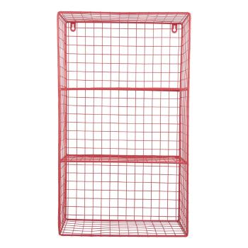 Piros többszintes acél fali polc 60 cm Reja – PT LIVING