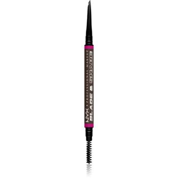 NYX Professional Makeup Blade & Shade ceruzka na obočie s kefkou odtieň Ash Brown 0.06 g