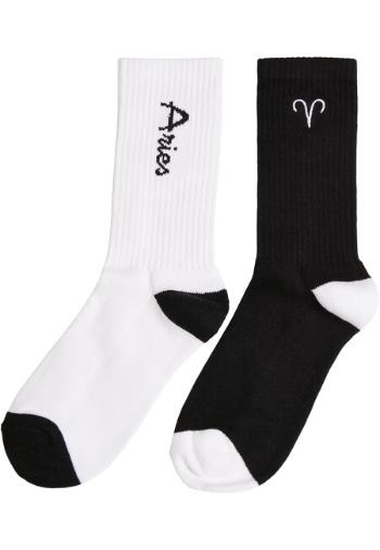 Mr. Tee Zodiac Socks 2-Pack black/white aries - 47–50