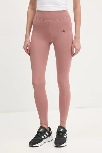 Tréningové legíny adidas Performance Optime ružová farba, jednofarebné, JI8379