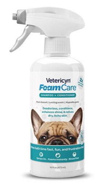 Šampón Vetericyn FoamCare + kondicionér na všetky typy srsti 473ml