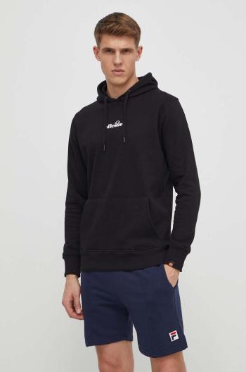 Mikina Ellesse Pershuta OH Hoody pánska, čierna farba, s kapucňou, s potlačou, SHP16466