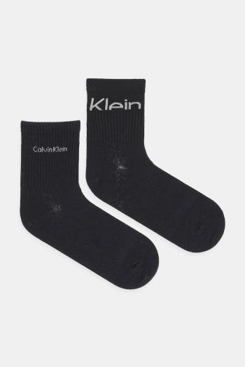 Ponožky Calvin Klein Jeans 2-pak čierna farba, 701235518