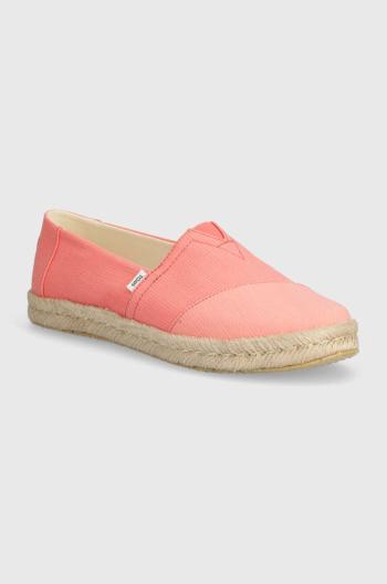 Espadrilky Toms Alpargata Rope 2.0 ružová farba, 10020709