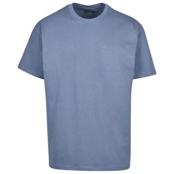 Build Your Brand Pánske tričko Heavy Oversize Tee - Vintage modrá | XXXL