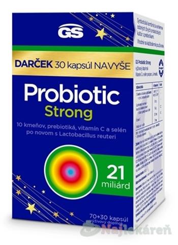 GS Probiotic Strong 70 + 30 kapsúl