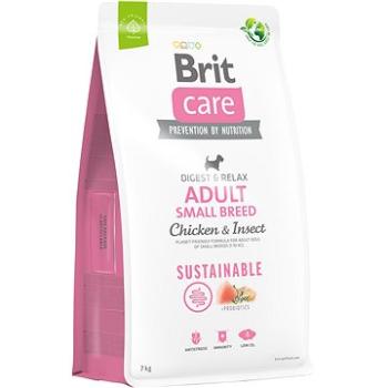 Brit Care Dog Sustainable s kuracím a hmyzom Adult Small Breed 7 kg (8595602558650)
