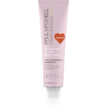 Paul Mitchell Clean Beauty Color Depositing Treatment vyživujúca maska pre farbené vlasy odtieň Cayenne 150 ml
