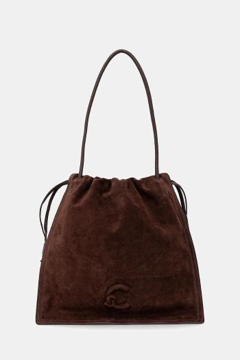 Semišová kabelka Coccinelle COCCINELLEDULSE SUEDE béžová farba, E1 SS6 11 01 01