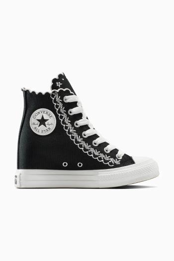 Tenisky Converse Chuck Taylor All Star Wedge čierna farba, A13546C
