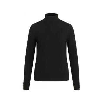 Vila  Jeneve Button Knit - Black  Svetre Čierna