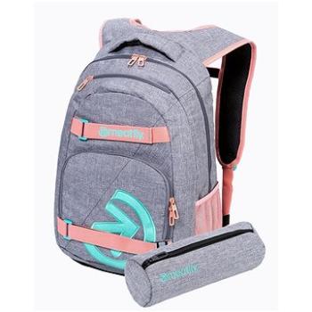 Meatfly EXILE Backpack, Pink/Grey Heather (8590202029180)