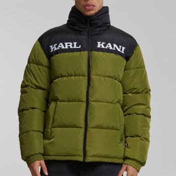 Zimná bunda Karl Kani Retro Essential Puffer Jacket Olive - M