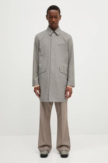 Vlnený kabát Paul Smith šedá farba, prechodná, M1R-443Z-P02631